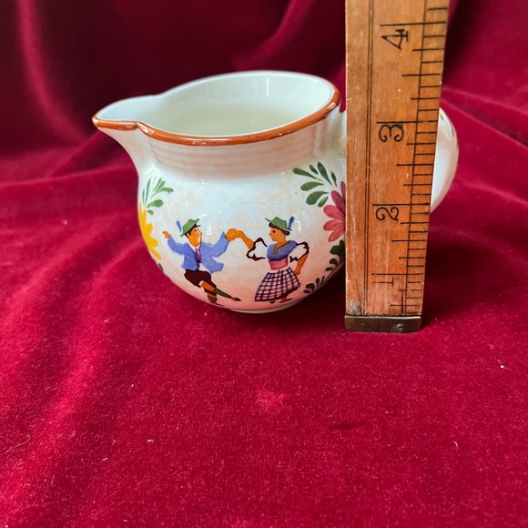 2 Pieces Vintage Alpine Peasant Ware. Handpainted. - Picture 9 of 12